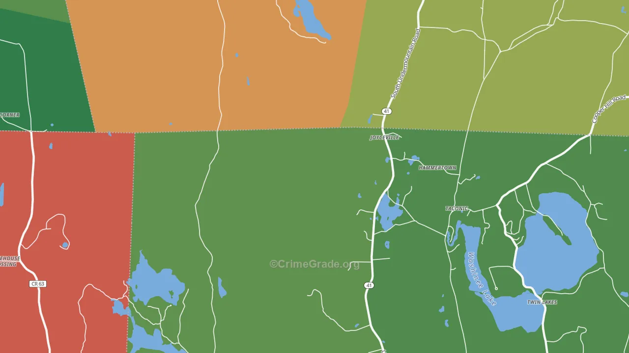 Taconic, CT Map of Drug-Related Crime Rates