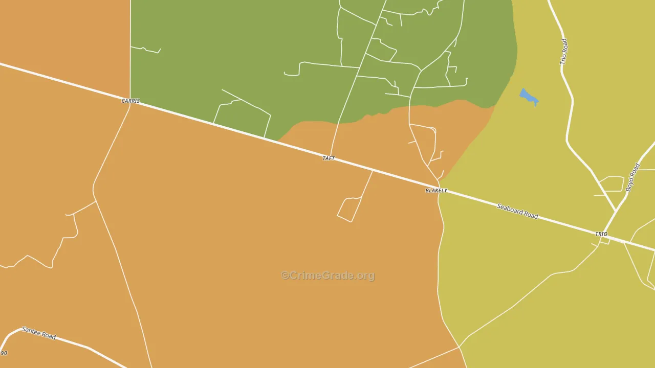 Taft, SC Map of Drug-Related Crime Rates