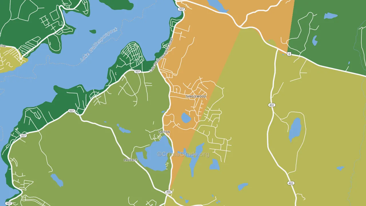 Tafton, PA Map of Drug-Related Crime Rates