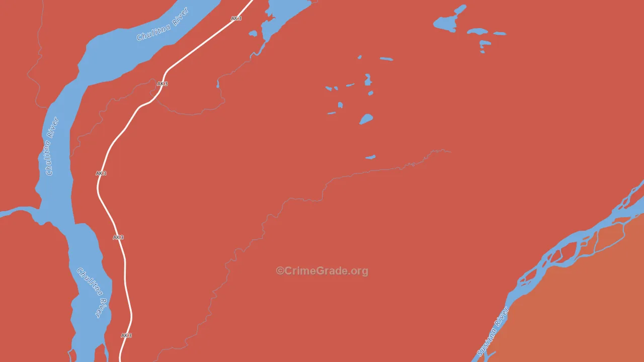 Takotna, AK Map of Drug-Related Crime Rates