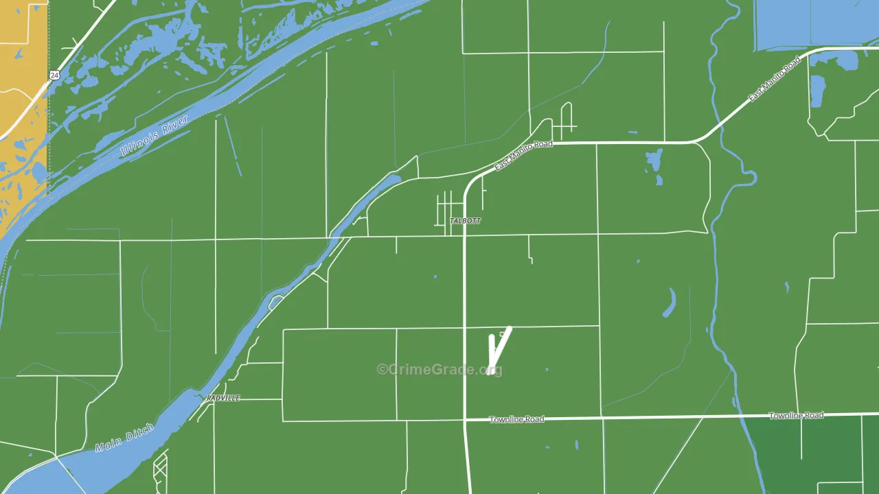 Talbott, IL Map of Drug-Related Crime Rates