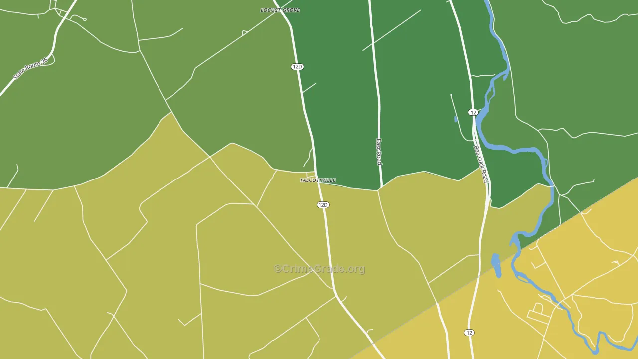 Talcottville, NY Map of Drug-Related Crime Rates