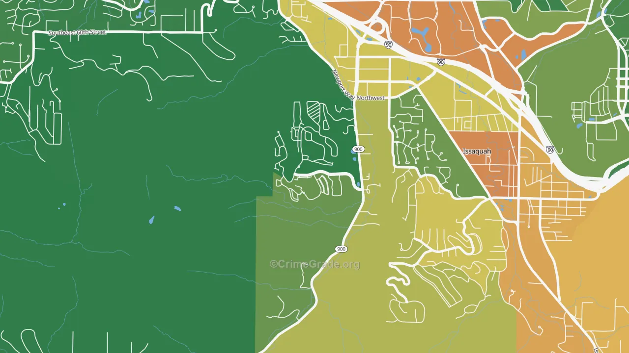 Talus, Issaquah, WA Map of Drug-Related Crime Rates