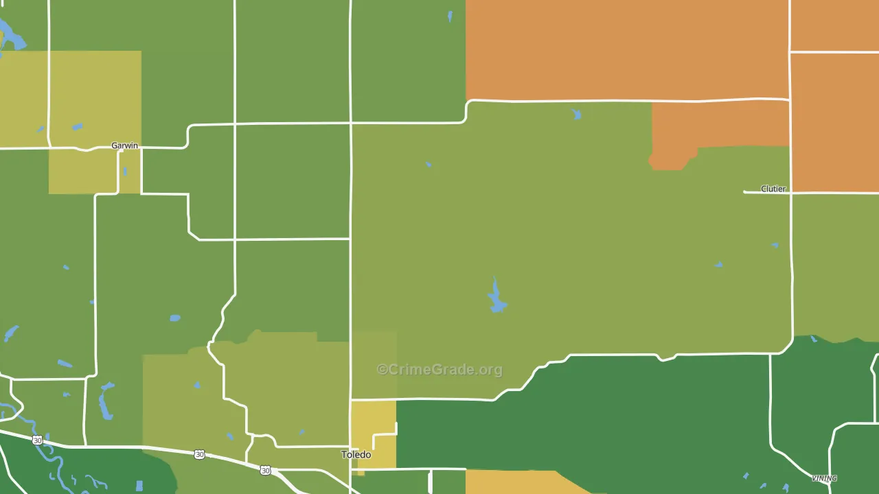Tama County, IA Map of Drug-Related Crime Rates