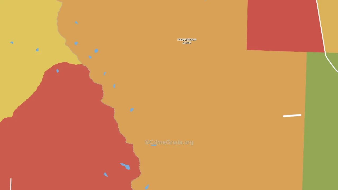 Tanglewood Acres, CO Map of Drug-Related Crime Rates