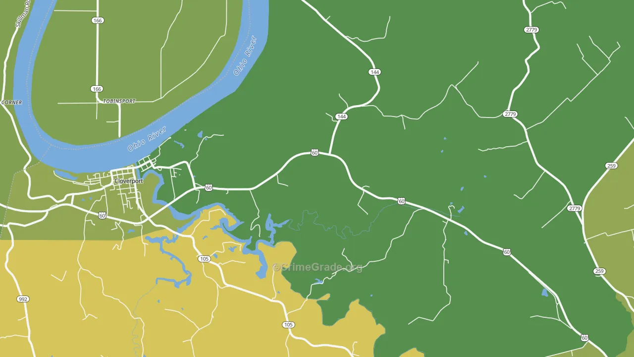 Tar Fork, KY Map of Drug-Related Crime Rates