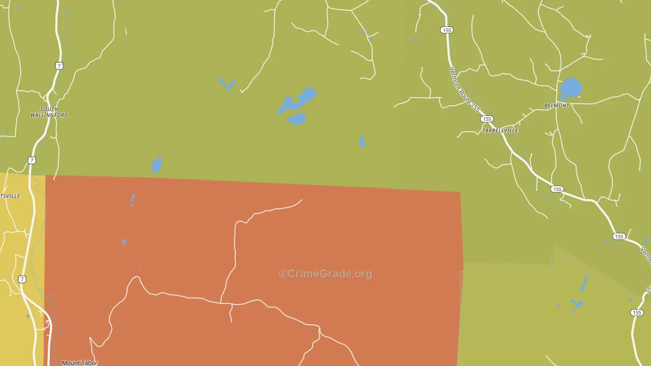 Tarbellville, VT Map of Drug-Related Crime Rates
