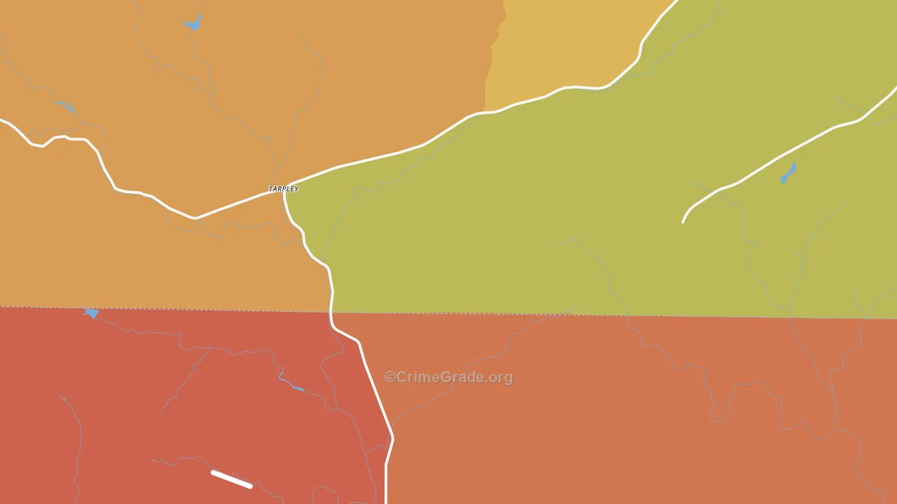 Tarpley, TX Map of Drug-Related Crime Rates