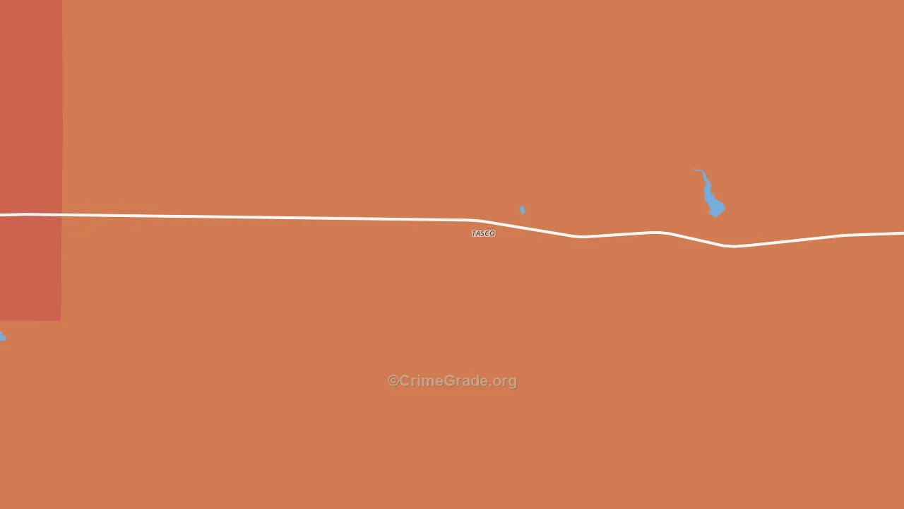 Tasco, KS Map of Drug-Related Crime Rates
