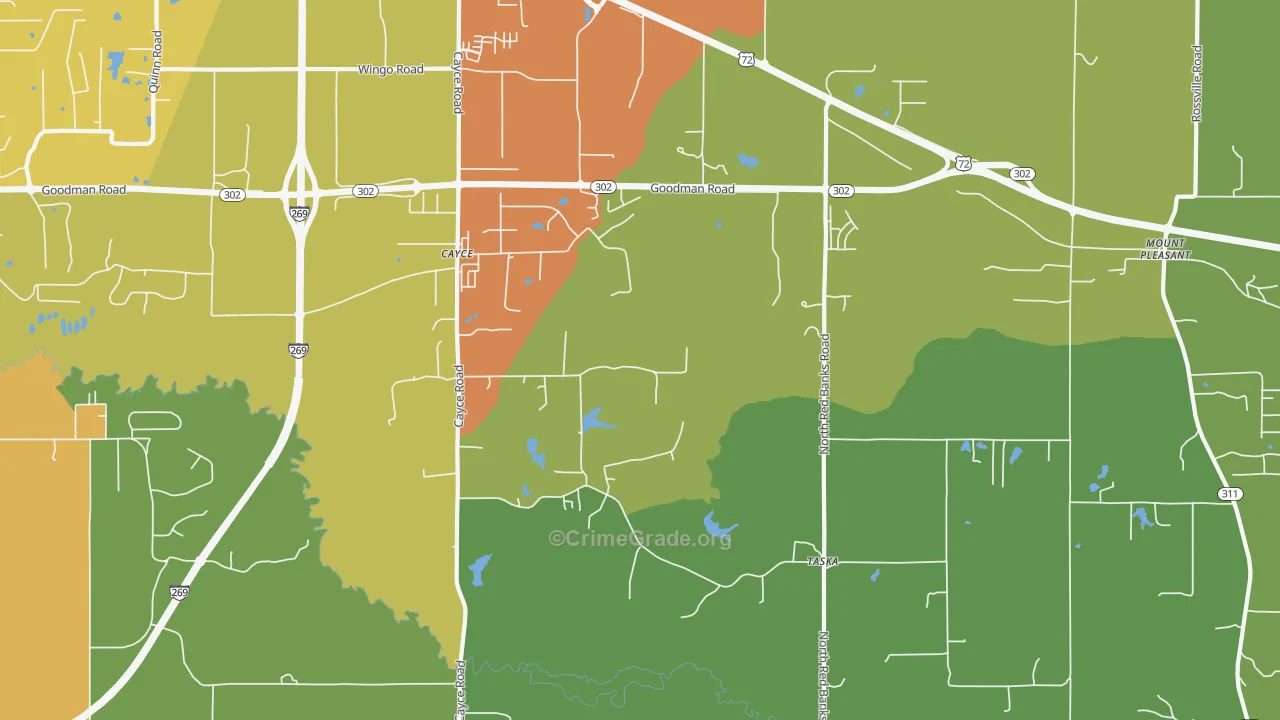 Taska, MS Map of Drug-Related Crime Rates