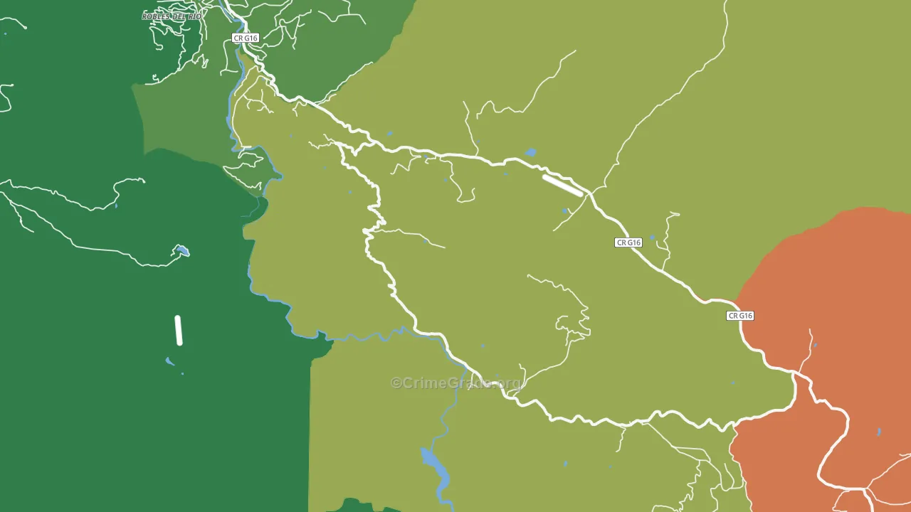 Tassajara Hot Springs, CA Map of Drug-Related Crime Rates