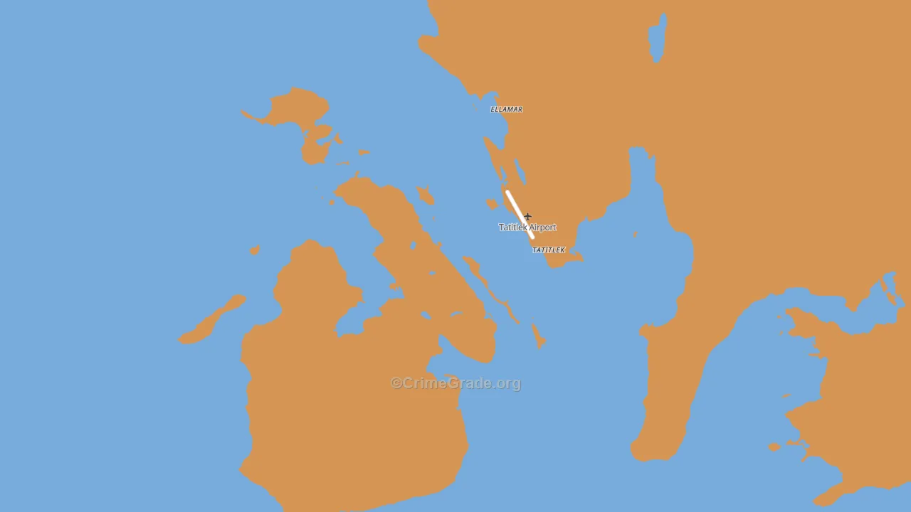 Tatitlek, AK Map of Drug-Related Crime Rates