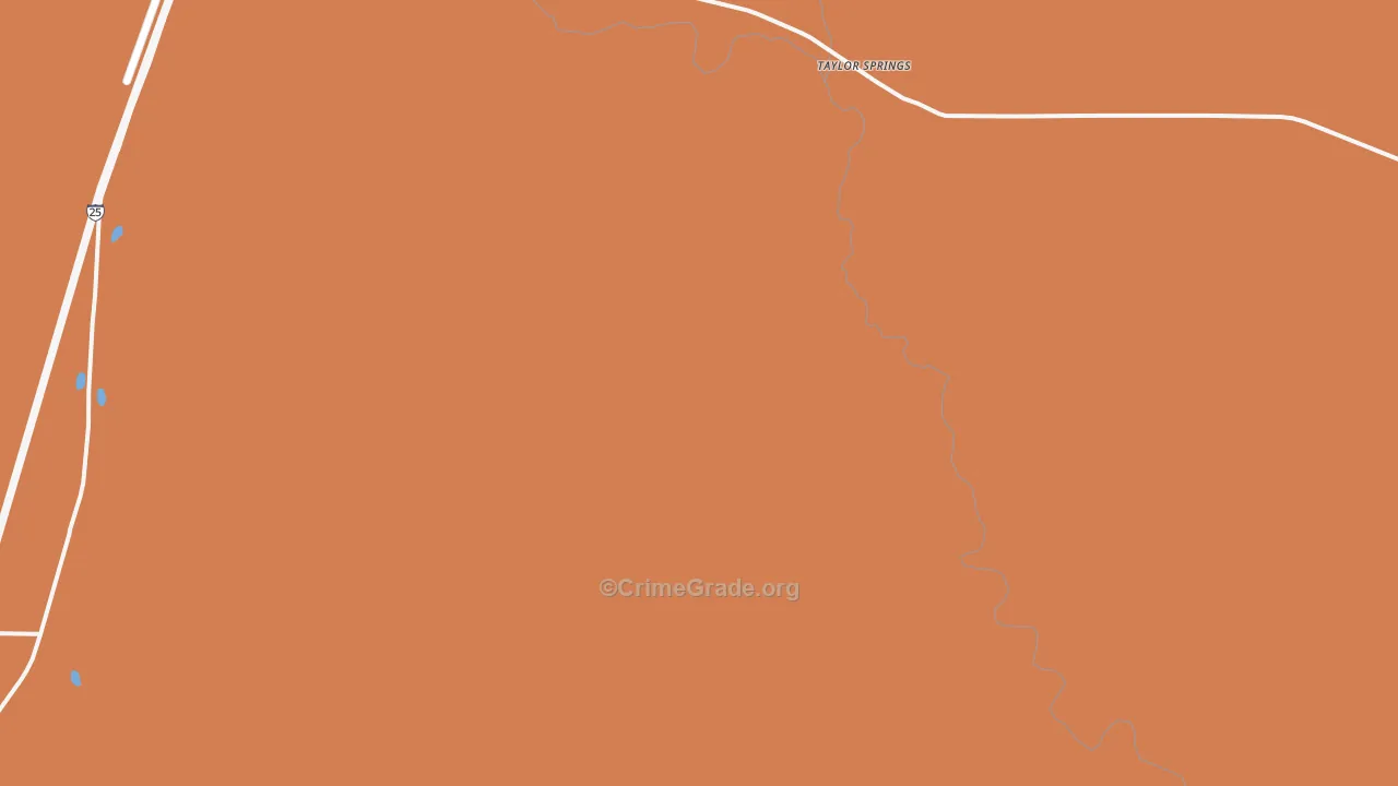 Taylor Springs, NM Map of Drug-Related Crime Rates