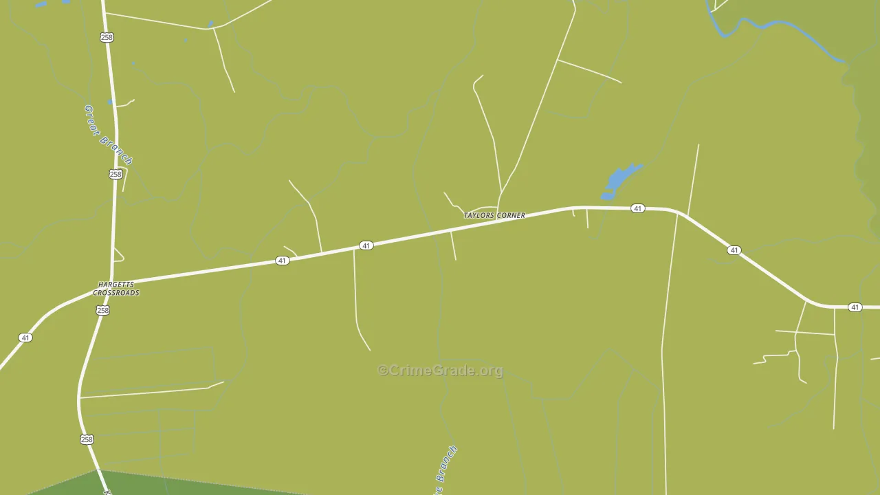 Taylors Corner, NC Map of Drug-Related Crime Rates