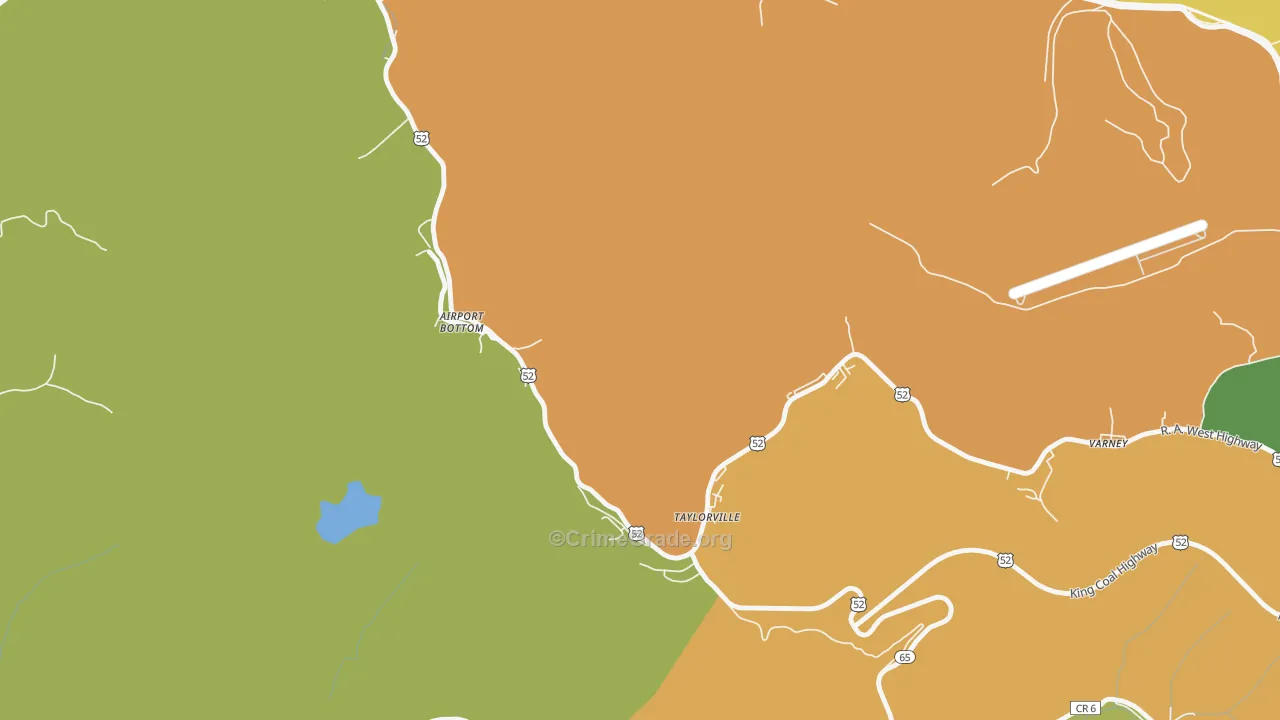 Taylorville, WV Map of Drug-Related Crime Rates
