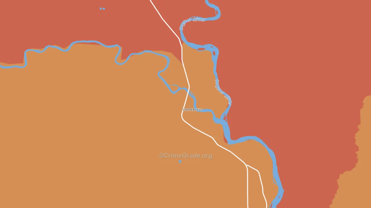 Tazlina, AK Map of Drug-Related Crime Rates
