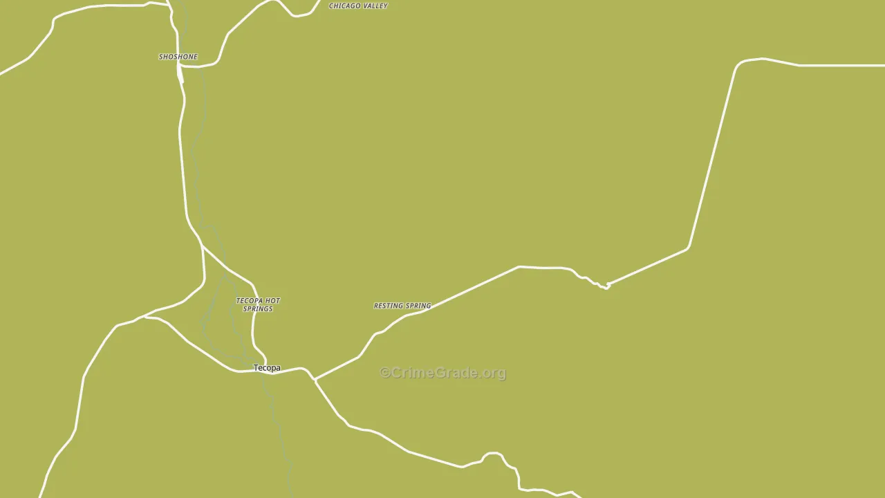 Tecopa, CA Map of Drug-Related Crime Rates