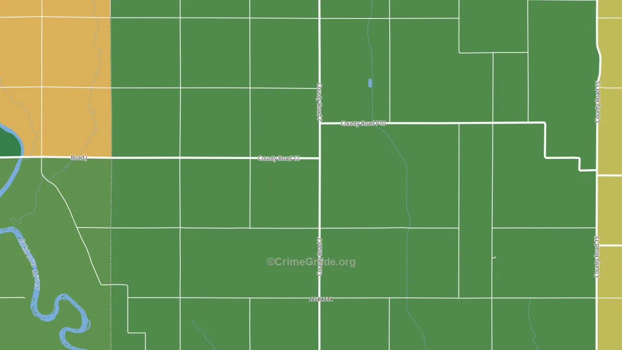 Telbasta, NE Map of Drug-Related Crime Rates