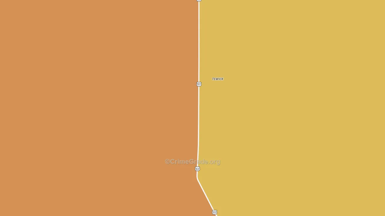 Temvik, ND Map of Drug-Related Crime Rates