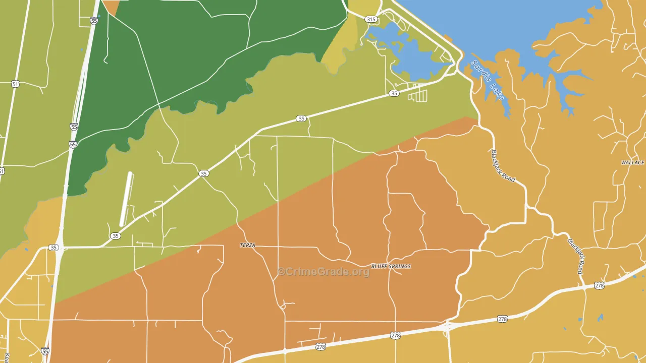 Terza, MS Map of Drug-Related Crime Rates