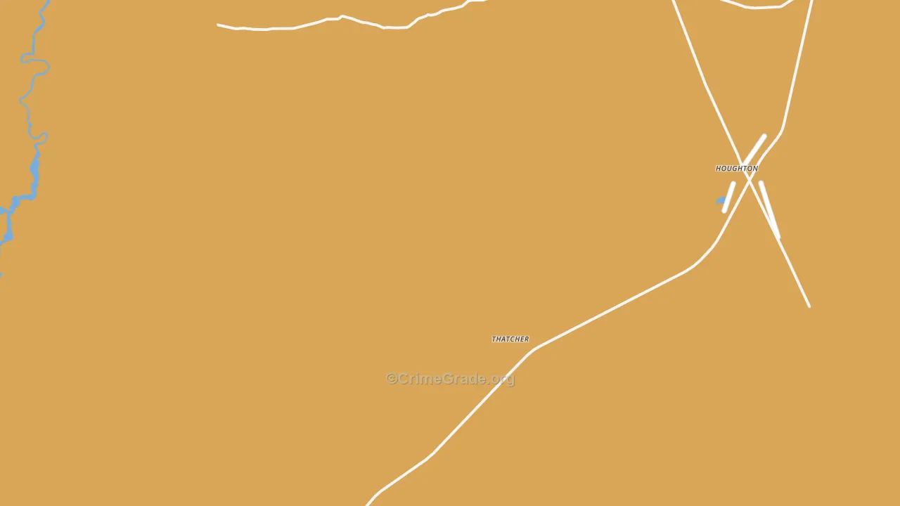Thatcher, CO Map of Drug-Related Crime Rates