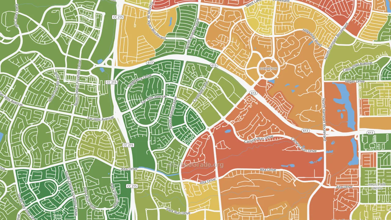 The Crossing, Las Vegas, NV Map of Drug-Related Crime Rates