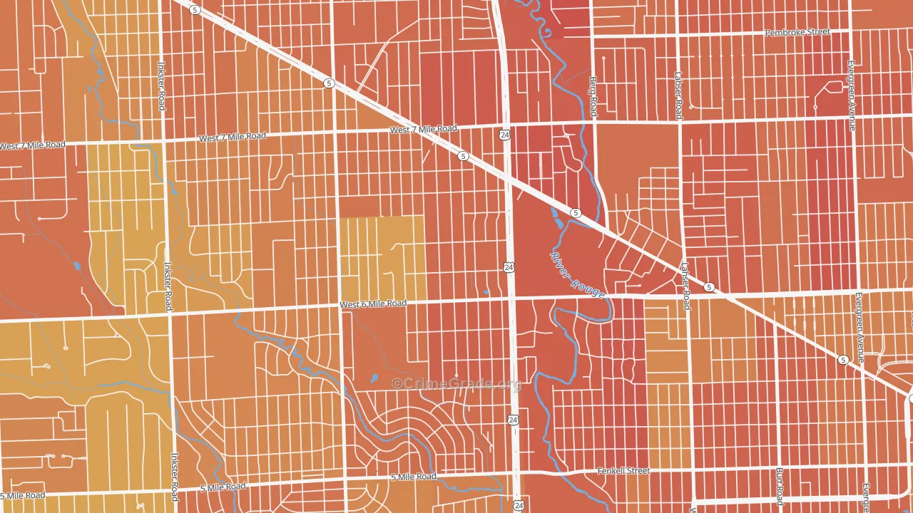 The Eye, Detroit, MI Map of Drug-Related Crime Rates