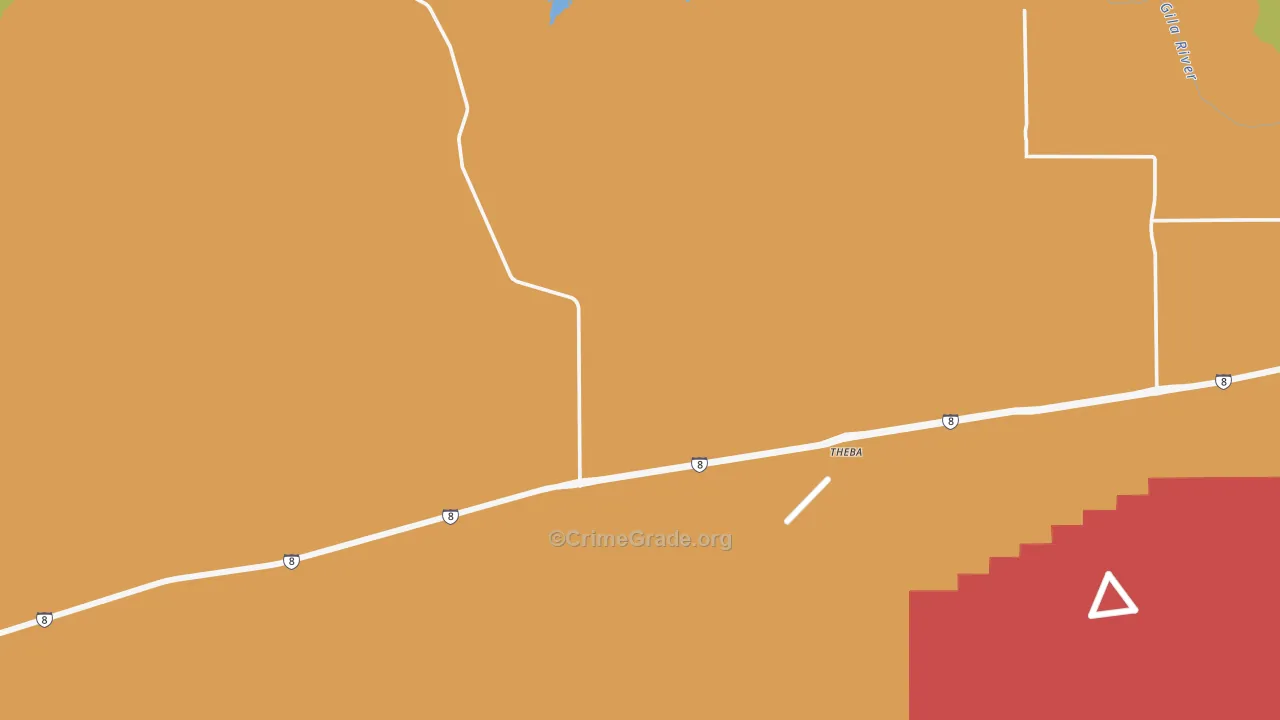 Theba, AZ Map of Drug-Related Crime Rates