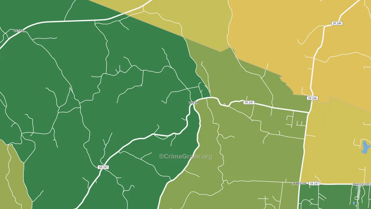 Theta, TN Map of Drug-Related Crime Rates