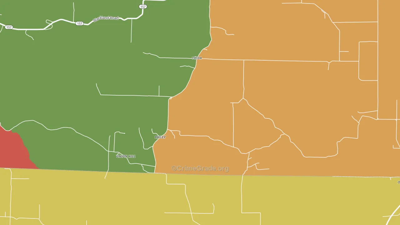 Thida, AR Map of Drug-Related Crime Rates