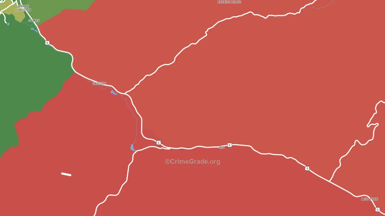 Thistle, UT Map of Drug-Related Crime Rates