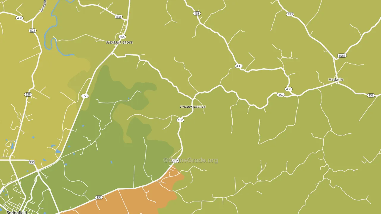 Thompsonville, KY Map of Drug-Related Crime Rates
