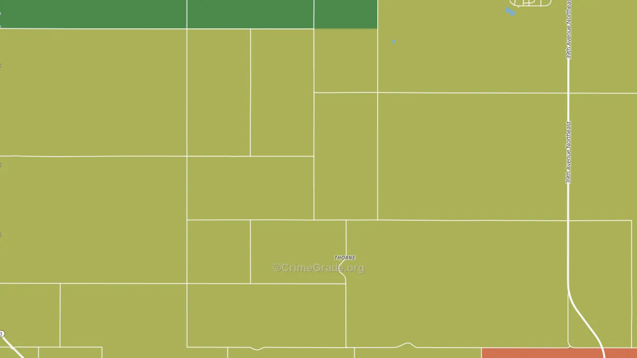 Thorne, ND Map of Drug-Related Crime Rates