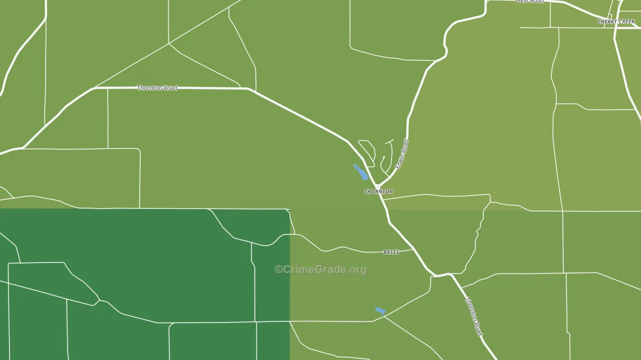 Thornton, NY Map of Drug-Related Crime Rates