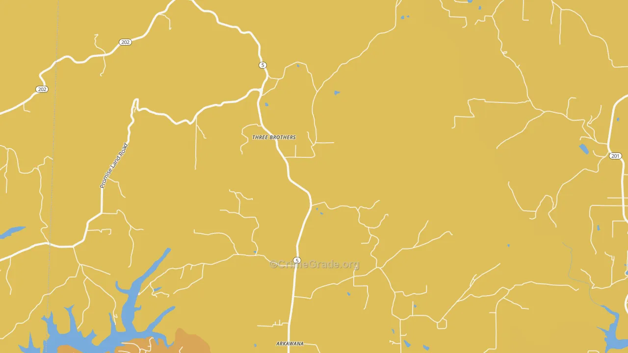 Three Brothers, AR Map of Drug-Related Crime Rates
