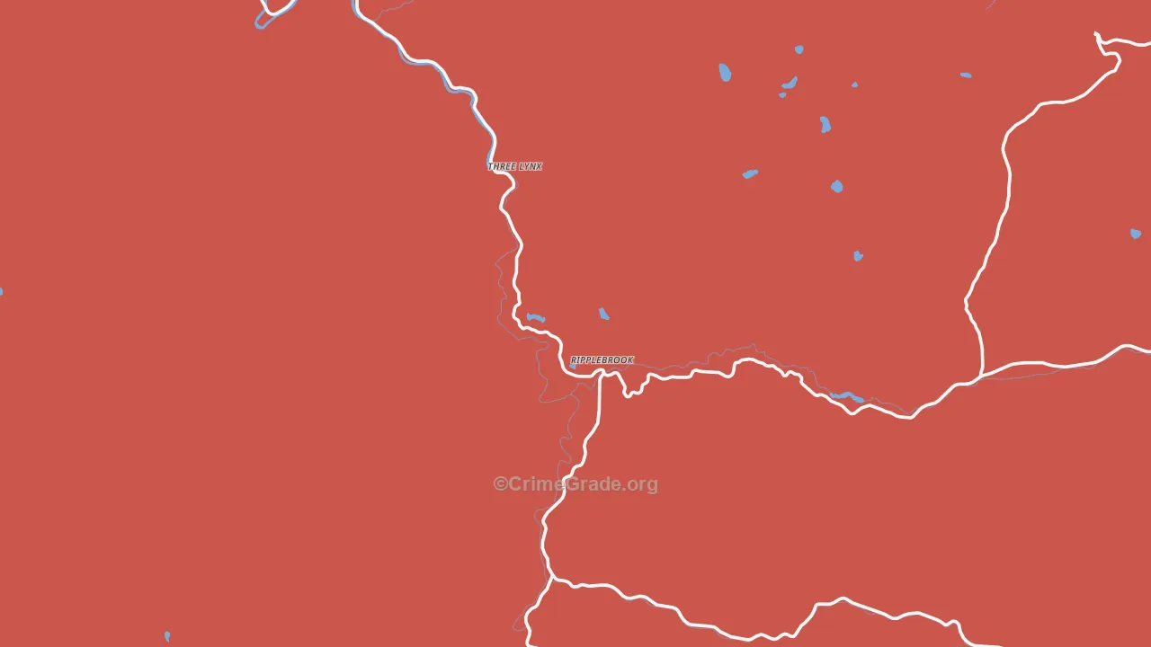 Three Lynx, OR Map of Drug-Related Crime Rates