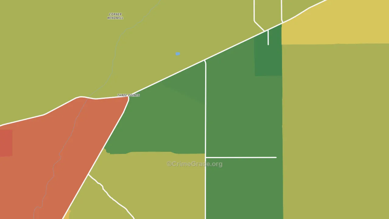Three Points, AZ Map of Drug-Related Crime Rates