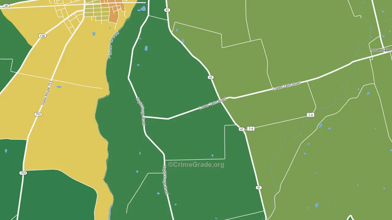 Thrifton, OH Map of Drug-Related Crime Rates