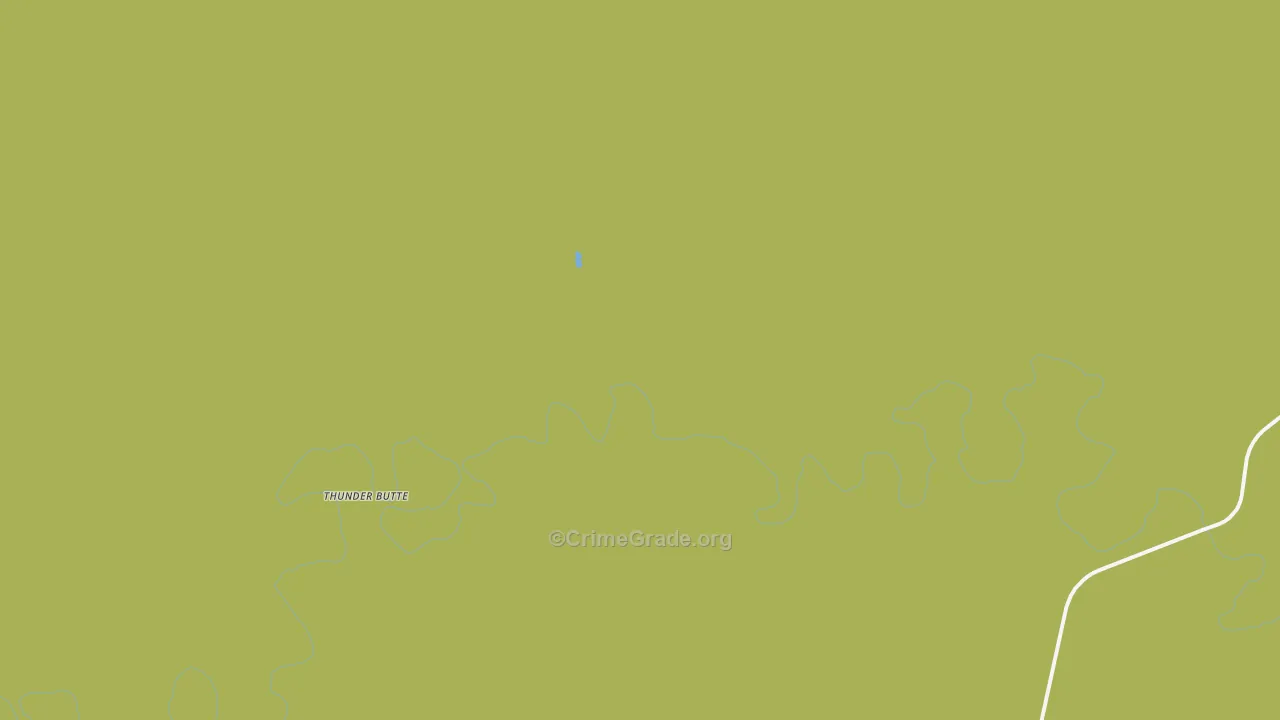 Thunder Butte, SD Map of Drug-Related Crime Rates