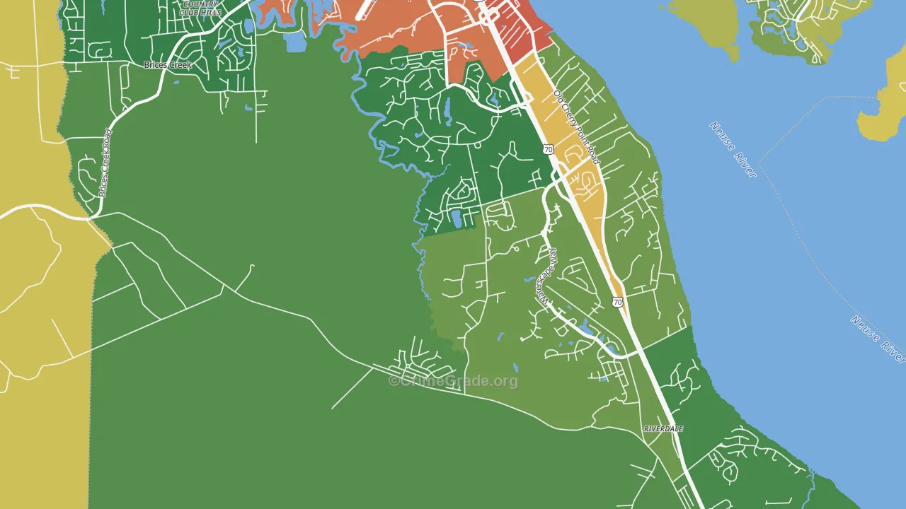 Thurman, NC Map of Drug-Related Crime Rates