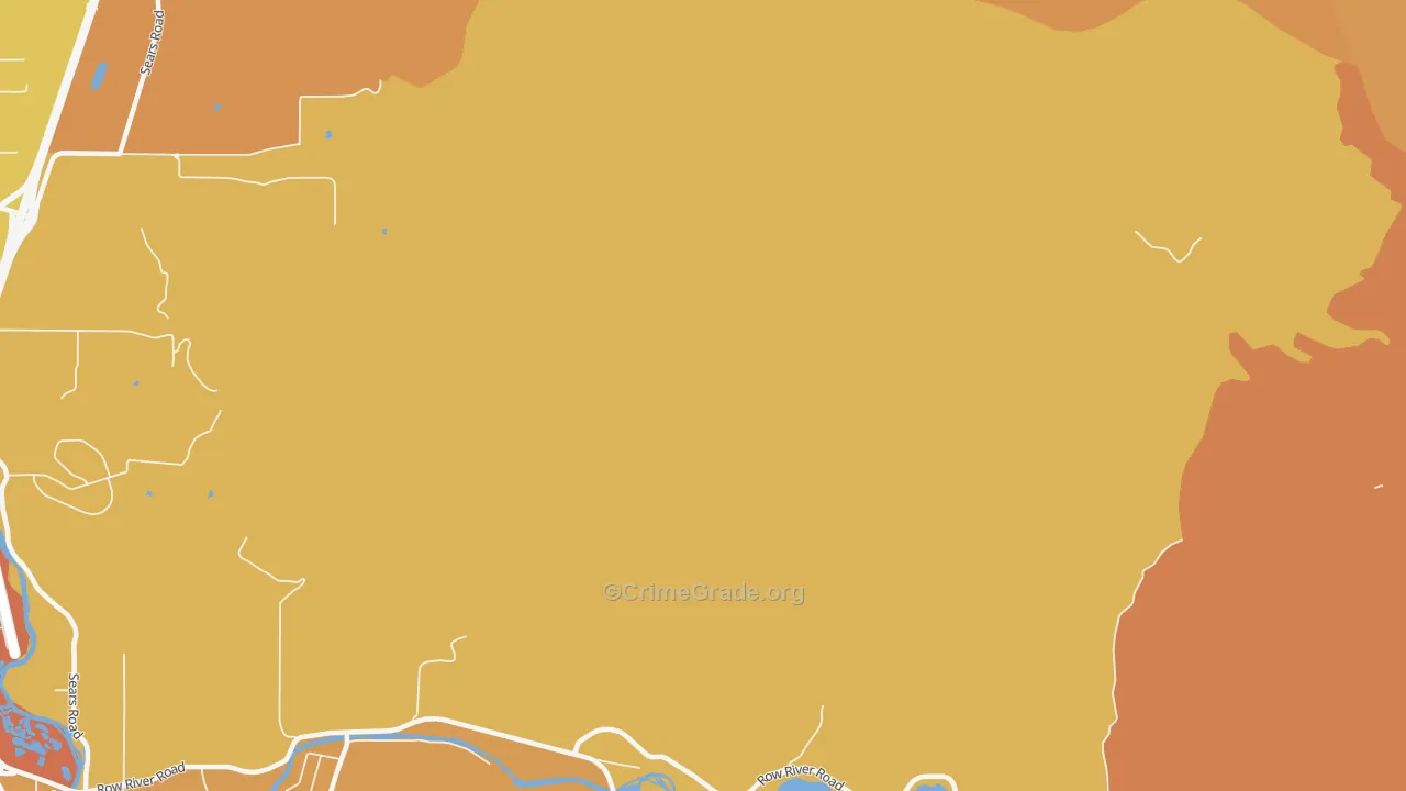 Thurston, OR Map of Drug-Related Crime Rates