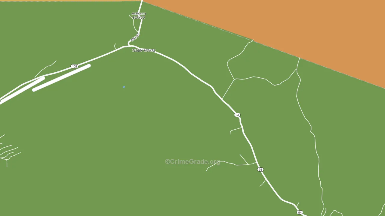 Tierra Monte, NM Map of Drug-Related Crime Rates
