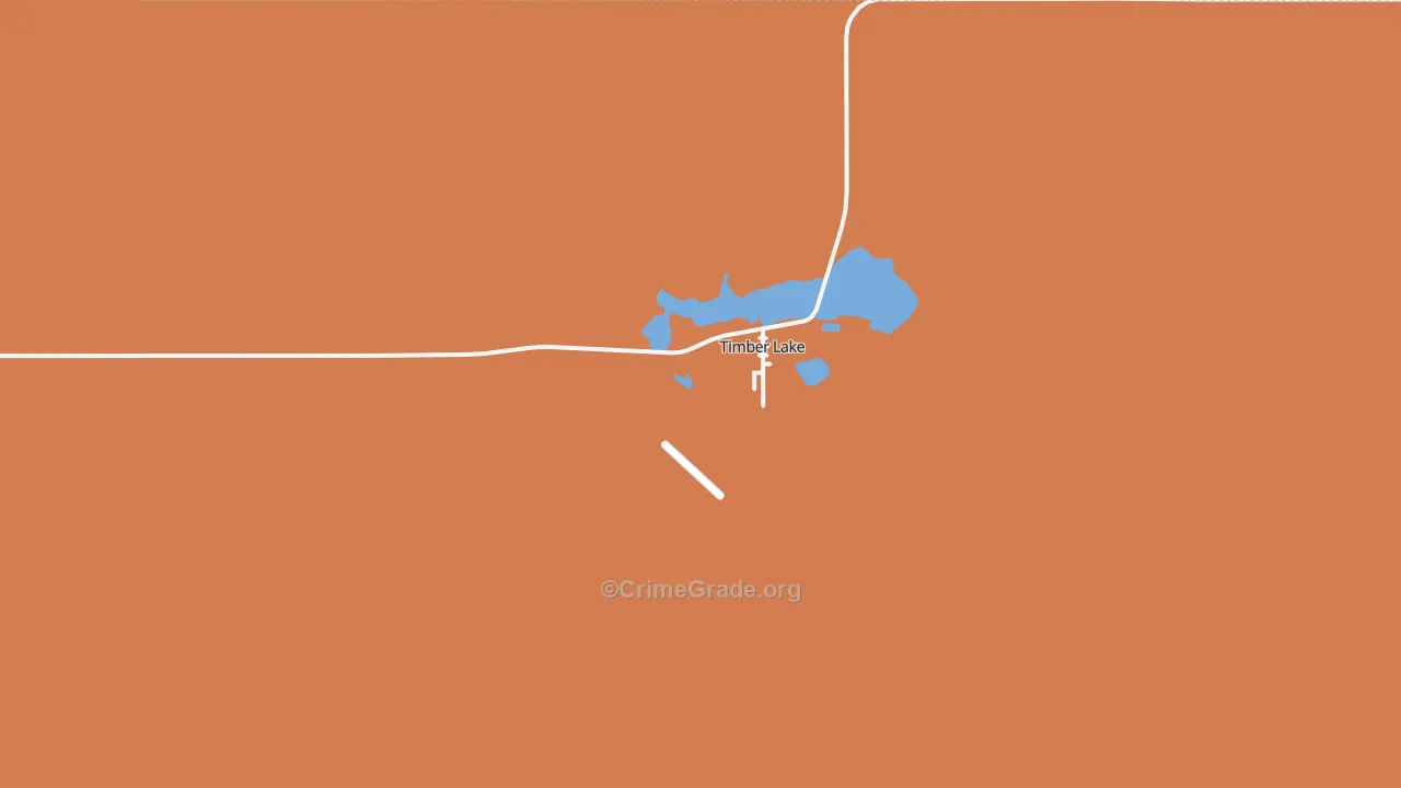 Timber Lake, SD Map of Drug-Related Crime Rates