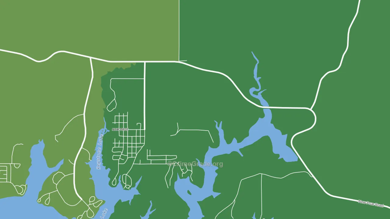 Timberlane, OK Map of Drug-Related Crime Rates
