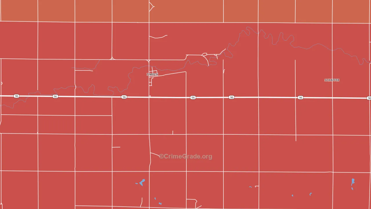 Timken, KS Map of Drug-Related Crime Rates