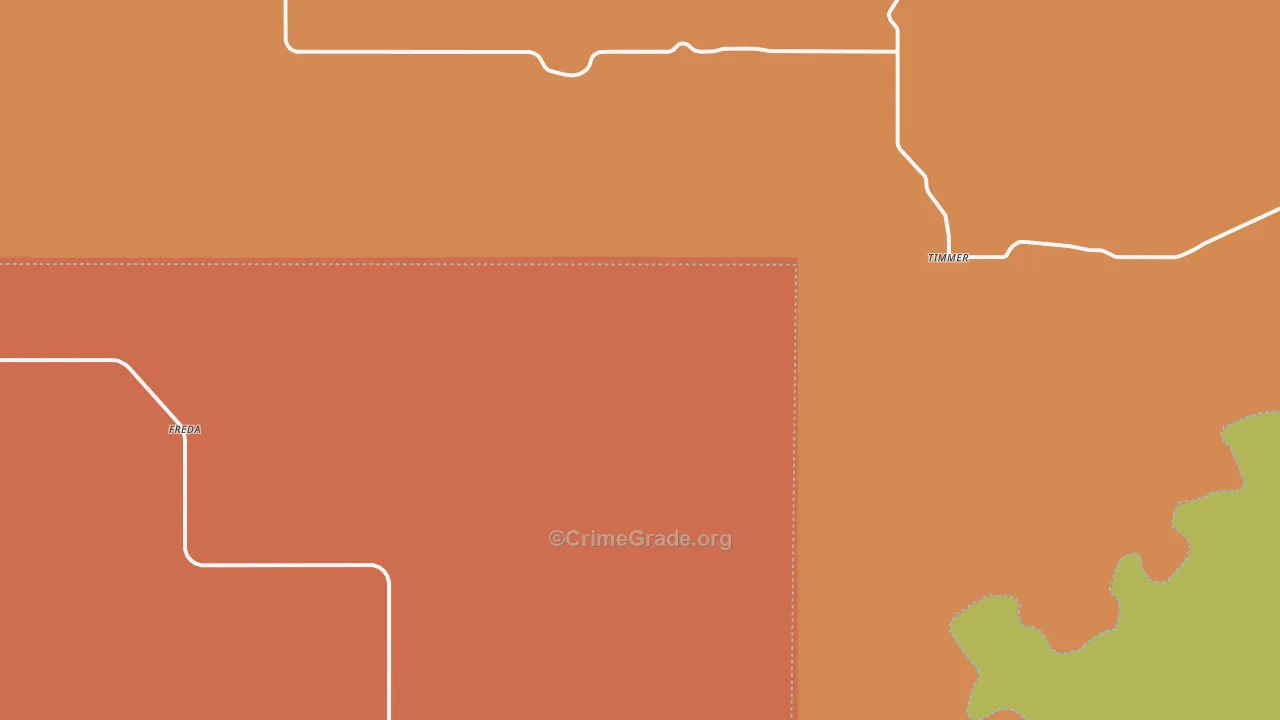Timmer, ND Map of Drug-Related Crime Rates