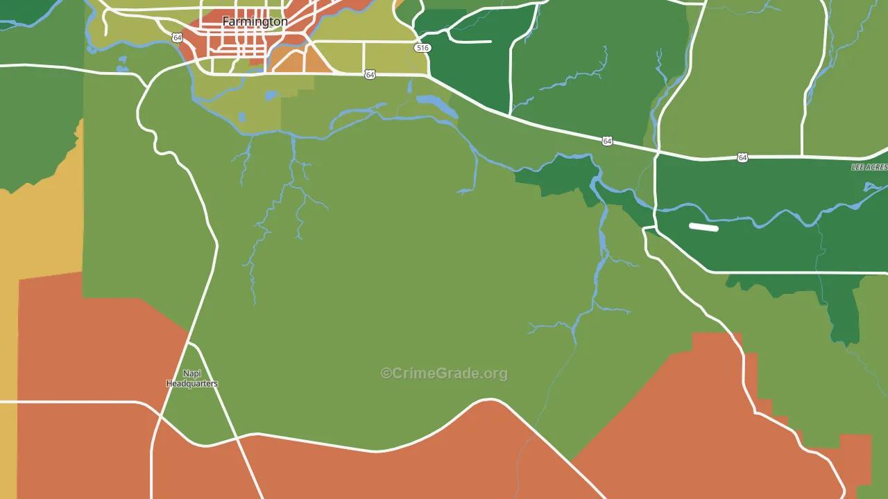 Tinian, NM Map of Drug-Related Crime Rates