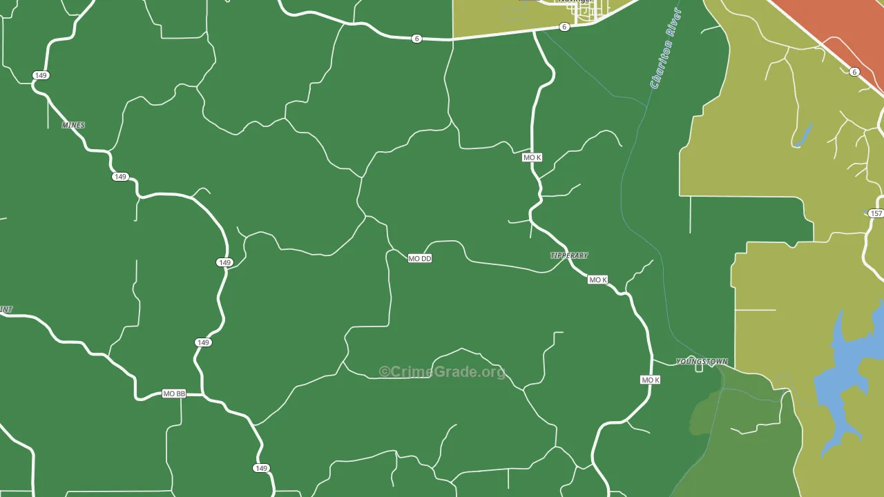 Tipperary, MO Map of Drug-Related Crime Rates
