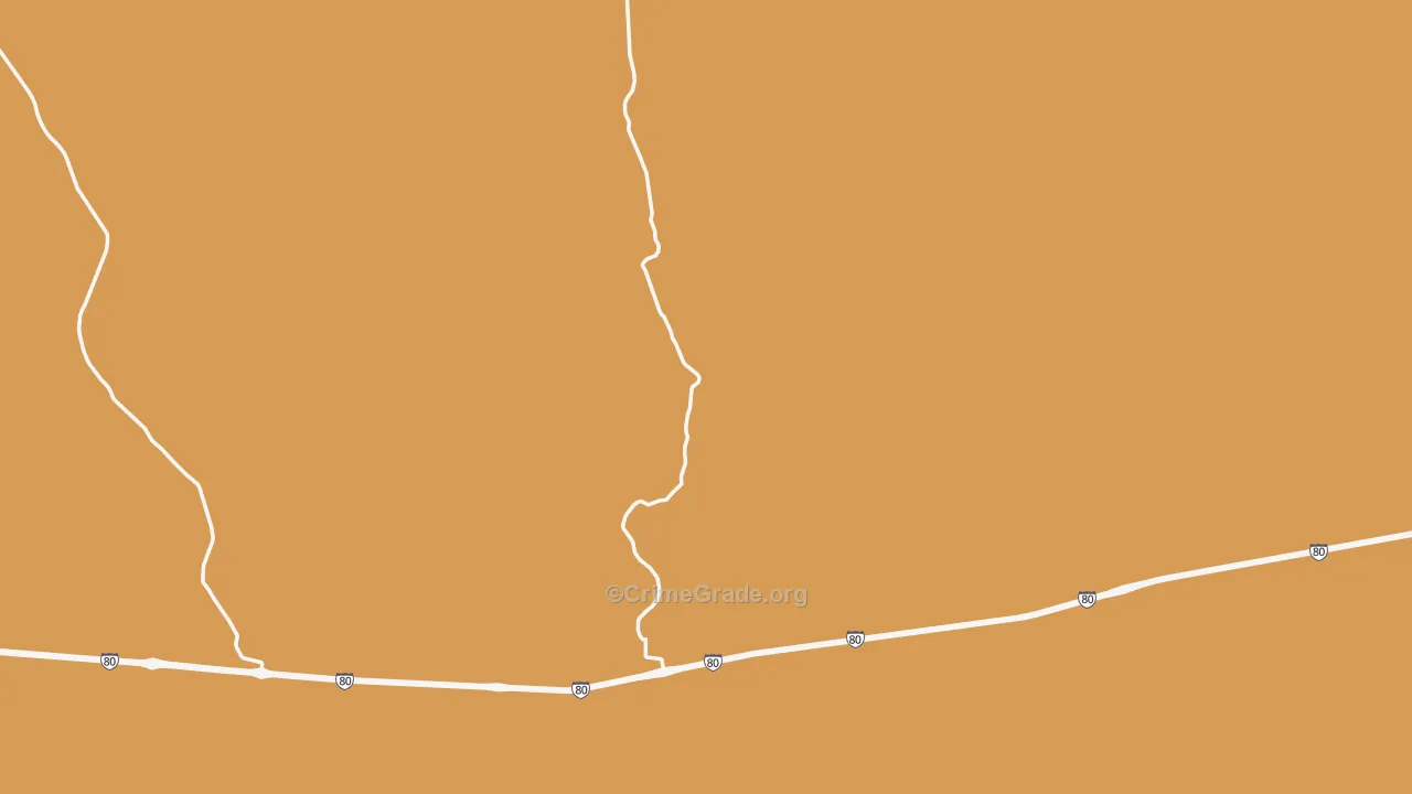 Tipton, WY Map of Drug-Related Crime Rates
