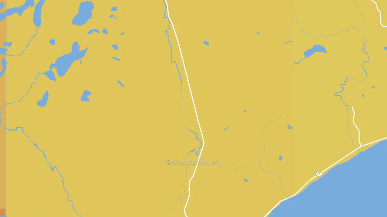 Tofte, MN Map of Drug-Related Crime Rates